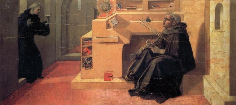 Fra Filippo Lippi St.Augustine Perceives the Trinity Norge oil painting art